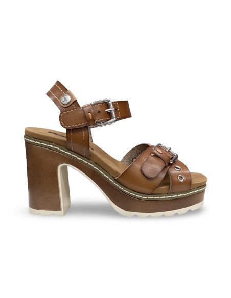 Refresh 175290 sandali donna in pelle color camel