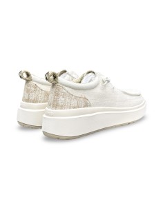 Jeep Nature Wallabee JL61530A espadrillas donna in tessuto bianco 2