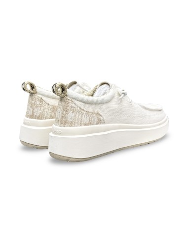 Jeep Nature Wallabee JL61530A espadrillas donna in tessuto bianco