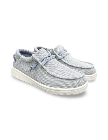 Jeep Samoa Wallabee Knit JM61115A mocassini uomo in tessuto ghiaccio