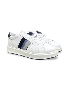 Igi&Co 1129911 sneakers uomo in pelle/bottolato bianco/blu