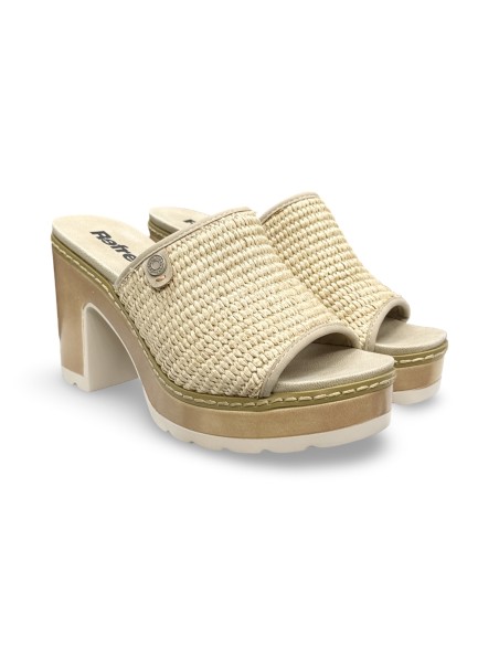 Refresh 175282 sandali donna in raffia beige