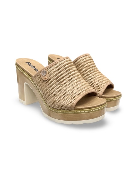 Refresh 175282 sandali donna in raffia camel