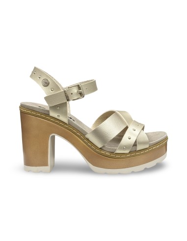 Refresh 175207 sandali donna in pelle oro
