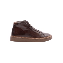 Exton 874 sneakers uomo in pelle color testa di moro