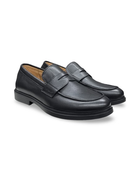 Impronte IM61061A mocassini uomo in pelle nero