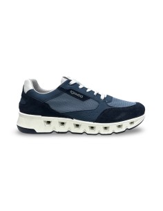 Igi&Co 1133100 sneakers uomo in pelle/camoscio blu 2