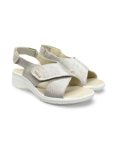 Enval Soft 1280922 sandali donna scamosciati champagne