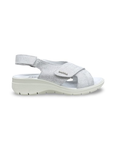 Enval Soft 1280911 sandali donna scamosciati argento