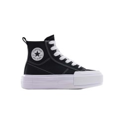 Converse Ctas Cruise HI A10724C black white black sneakers donna in tela