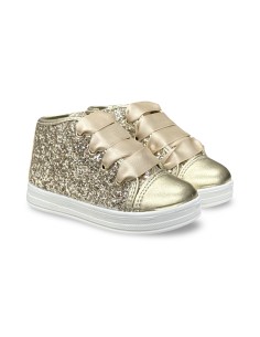 Primigi 1355811 sneakers bambina in glitter/laminato oro