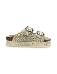 Refresh 172720 sandali donna in raffia bianco/beige 2