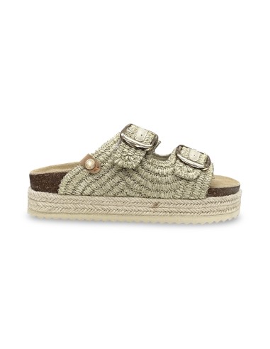 Refresh 172720 sandali donna in raffia bianco/beige