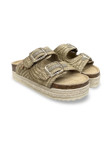 Refresh 172720 sandali donna in raffia taupe
