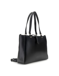 Cafe' Noir C3NH1016N001 borsa donna in pelle intrecciato nero/oro 2