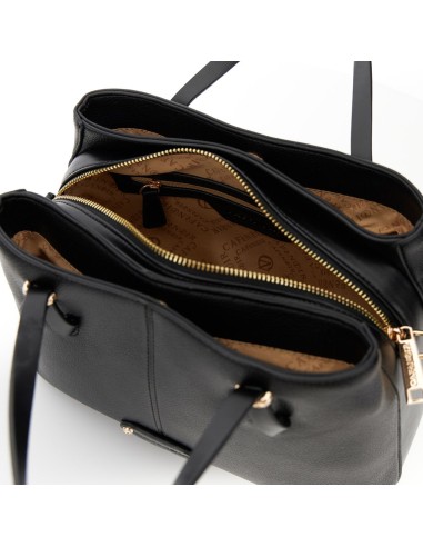 Cafe' Noir C3NM1030N001 borsa donna in pelle nero/oro