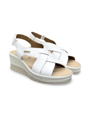 Enval Soft 1283822 sandali donna in pelle bianco