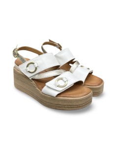 Igi&Co 7689411 sandali donna in pelle bianco platino