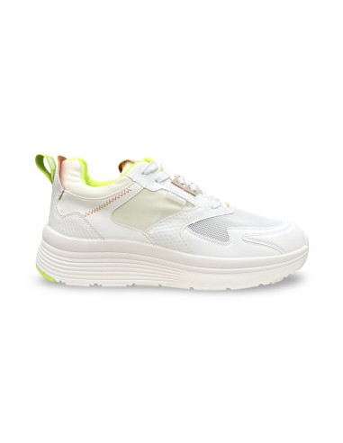 Refresh 171840 sneakers donna in pelle/tessuto bianco
