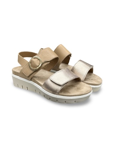 Enval Soft 1286522 sandali donna in pelle biscotto/champagne