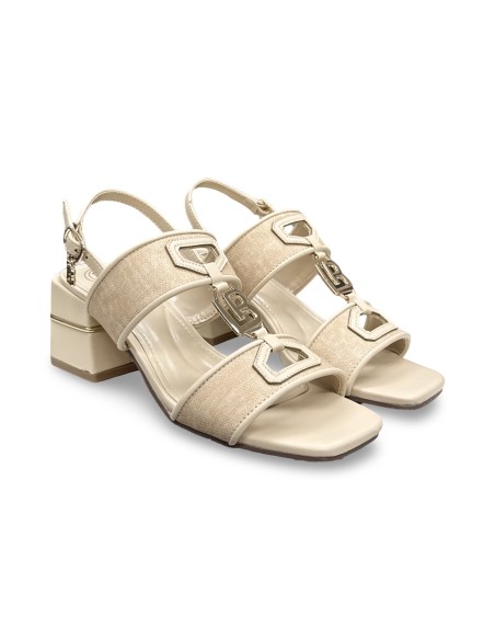 Laura Biagiotti 9746 sandali donna in pelle nude/oro