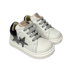 Balducci CSPORT 5300B sneakers bambina primi passi in pelle bianco