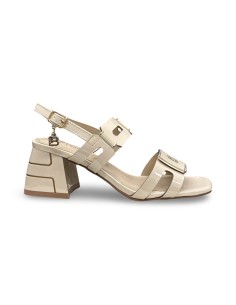 Laura Biagiotti 9739 sandali donna in vernice nude/oro 2