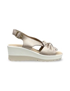Enval Soft 1283933 sandali donna in pelle champagne 2