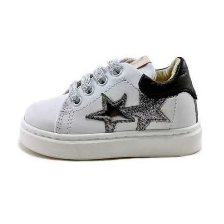 Balducci CSPORT 5300B sneakers bambina primi passi in pelle bianco