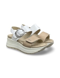 Igi&Co 7677600 sandali donna in pelle bianco castagno