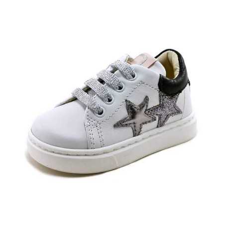 Balducci CSPORT 5300B sneakers bambina primi passi in pelle bianco
