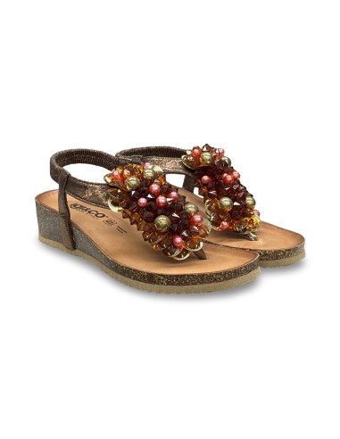 Igi&Co 7698211 sandali donna in pelle laminata bronzo