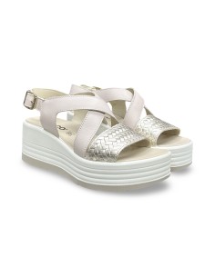 Igi&Co 7667411 sandali donna in pelle naturale/platino