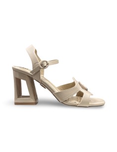 Laura Biagiotti 9752 sandali donna in pelle beige 2
