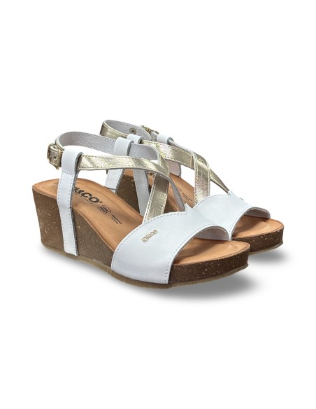 Igi&Co 1199111 sandali donna in pelle bianco/oro