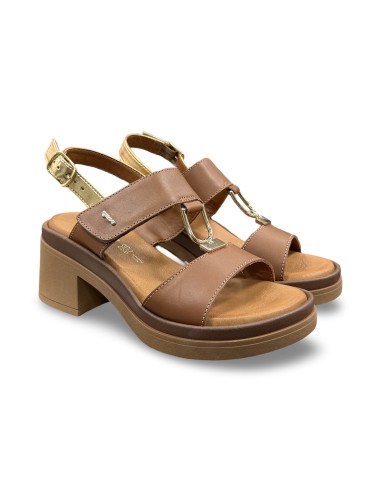 Igi&Co 1193411 sandali donna in pelle/laminato cuoio/oro