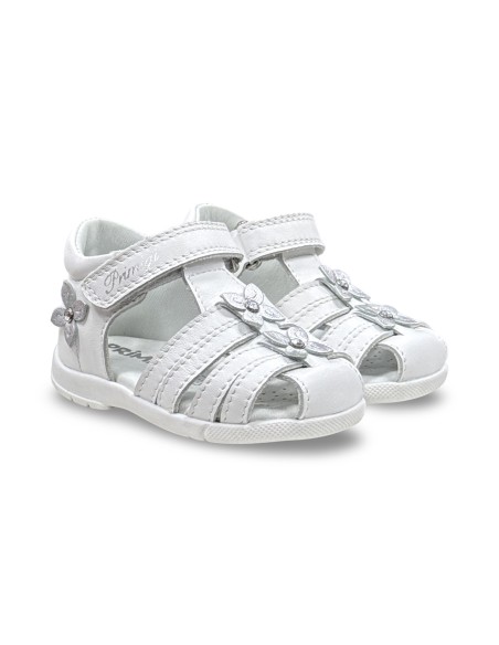 Primigi 1412400 sandali bambina in pelle bianco
