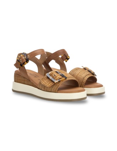 Carmela 162227 sandali donna in tessuto camel