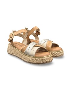 Carmela 162352 sandali donna in pelle camel