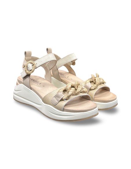 Carmela 162331 sandali donna in pelle beige