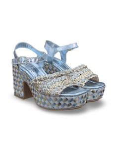 Carmela 162224 sandali donna in pelle jeans
