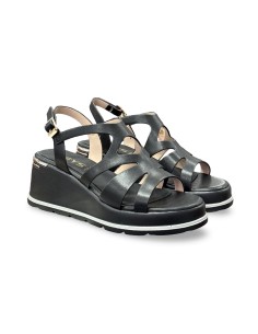 Keys K-12110 sandali donna in pelle nero