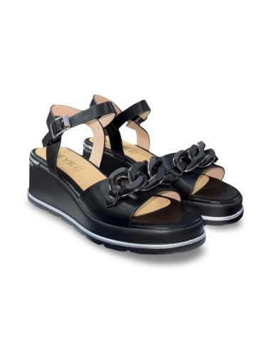 Keys K-11000 sandali donna in pelle nero