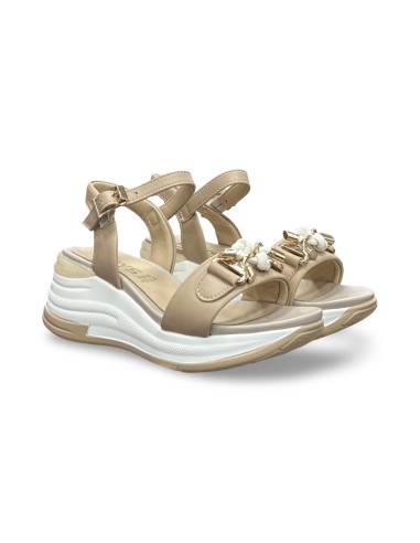 Keys K-11090 sandali donna in pelle beige