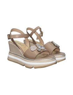 Keys K-11023 sandali donna in pelle color nocciola