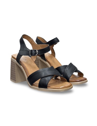 Keys  K-7991 sandali donna in pelle nero