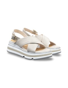 Keys K-11013 sandali donna in pelle color beige