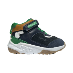 Primigi 2947622 sneakers bambino in camoscio ed ecopelle navy/nero