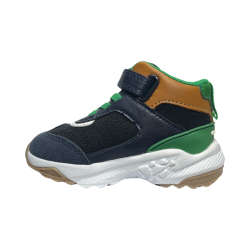 Primigi 2947622 sneakers bambino in camoscio ed ecopelle navy/nero 2