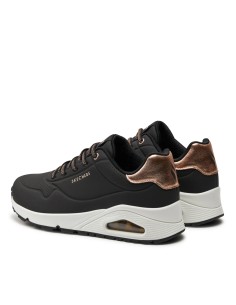 Skechers 155196/BLK sneakers donna in pelle nero 2
